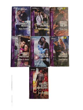 7-Book Harlequin Romantic Suspense Collection Bundle Set #18